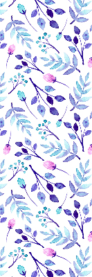 Rolgordijn verduisterend Blauwe bloemen