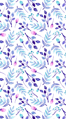 Rolgordijn verduisterend Blauwe bloemen