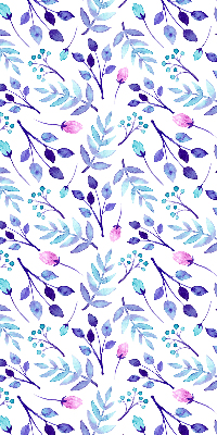 Rolgordijn verduisterend Blauwe bloemen