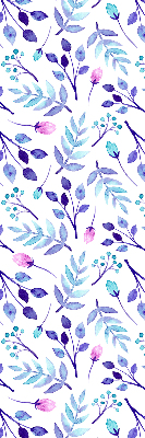 Rolgordijn verduisterend Blauwe bloemen