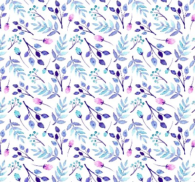 Rolgordijn verduisterend Blauwe bloemen