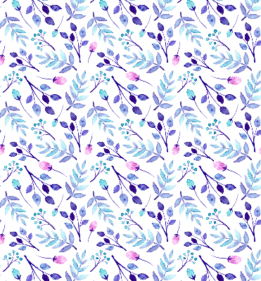 Rolgordijn verduisterend Blauwe bloemen