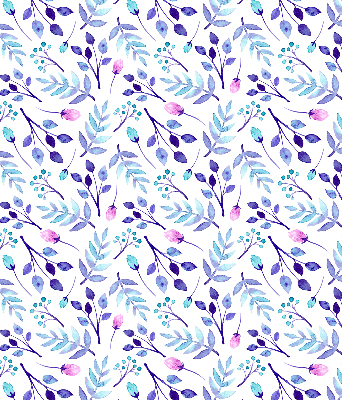 Rolgordijn verduisterend Blauwe bloemen