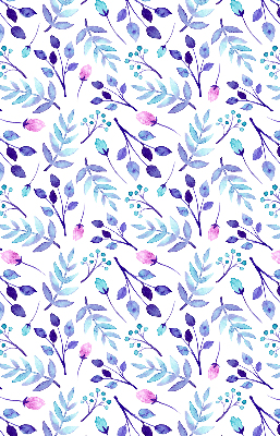 Rolgordijn verduisterend Blauwe bloemen