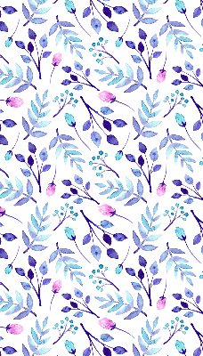 Rolgordijn verduisterend Blauwe bloemen