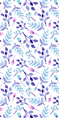 Rolgordijn verduisterend Blauwe bloemen