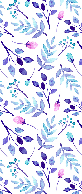 Rolgordijn verduisterend Blauwe bloemen