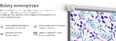 Rolgordijn verduisterend Blauwe bloemen