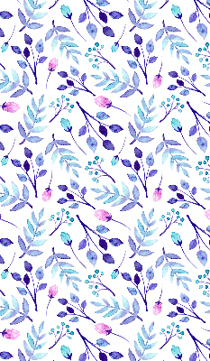 Rolgordijn verduisterend Blauwe bloemen