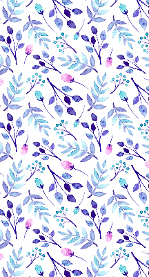 Rolgordijn verduisterend Blauwe bloemen