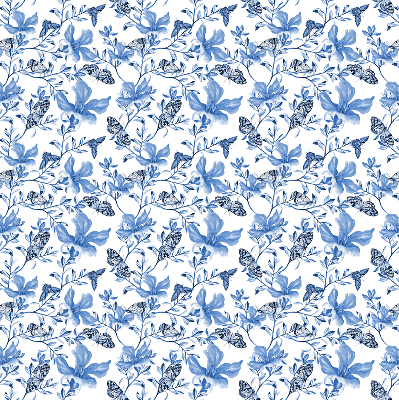 Rolgordijn voor het raam Blauwe vlinders