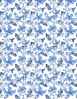 Rolgordijn voor het raam Blauwe vlinders