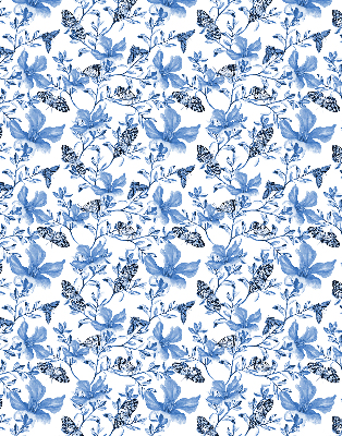 Rolgordijn voor het raam Blauwe vlinders