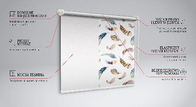 Rolgordijn verduisterend Veren