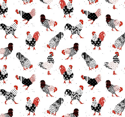 Rolgordijn voor het raam Hanen