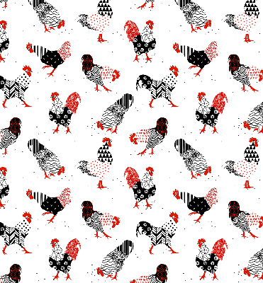 Rolgordijn voor het raam Hanen