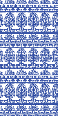 Rolgordijn verduisterend Blauw patroon