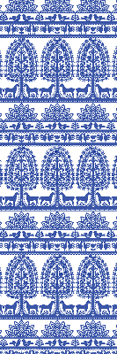 Rolgordijn verduisterend Blauw patroon