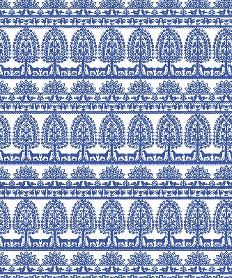 Rolgordijn verduisterend Blauw patroon