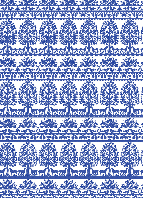 Rolgordijn verduisterend Blauw patroon