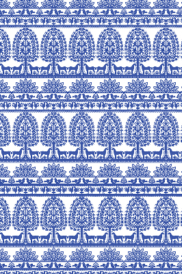 Rolgordijn verduisterend Blauw patroon