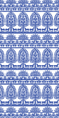 Rolgordijn verduisterend Blauw patroon