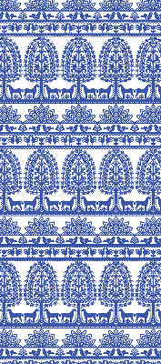 Rolgordijn verduisterend Blauw patroon