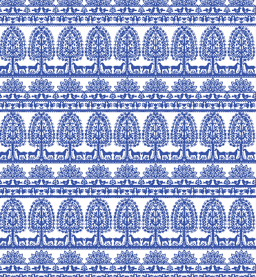 Rolgordijn verduisterend Blauw patroon