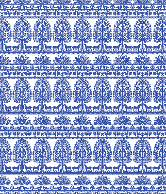 Rolgordijn verduisterend Blauw patroon