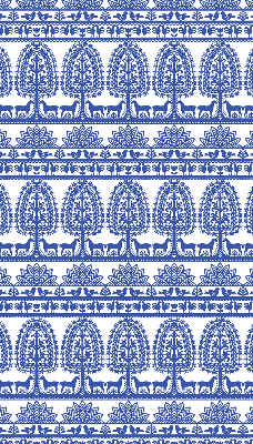 Rolgordijn verduisterend Blauw patroon