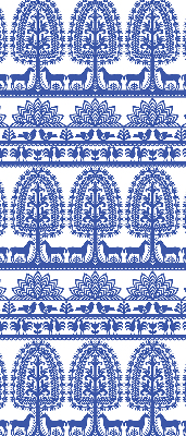 Rolgordijn verduisterend Blauw patroon