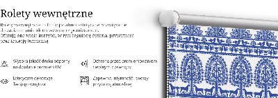 Rolgordijn verduisterend Blauw patroon