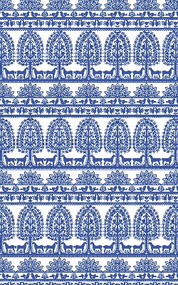 Rolgordijn verduisterend Blauw patroon