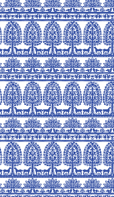 Rolgordijn verduisterend Blauw patroon