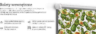 Rolgordijn voor het raam Avocado