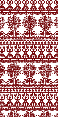 Rolgordijn verduisterend Bruin patroon