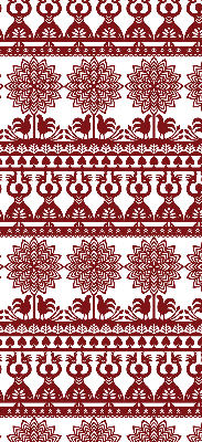 Rolgordijn verduisterend Bruin patroon