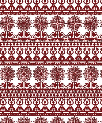 Rolgordijn verduisterend Bruin patroon