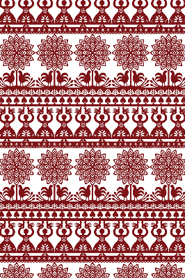 Rolgordijn verduisterend Bruin patroon