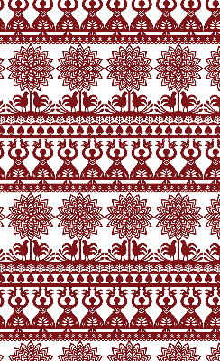 Rolgordijn verduisterend Bruin patroon