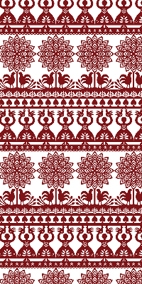 Rolgordijn verduisterend Bruin patroon