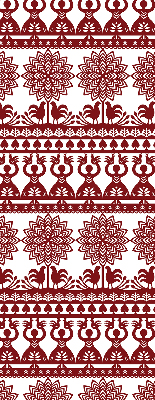 Rolgordijn verduisterend Bruin patroon