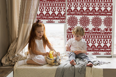 Rolgordijn verduisterend Bruin patroon