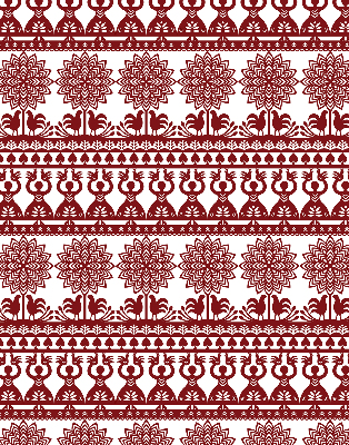 Rolgordijn verduisterend Bruin patroon