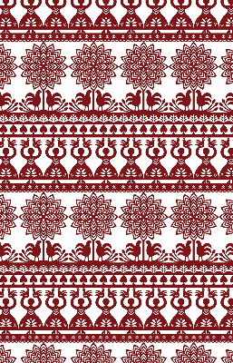 Rolgordijn verduisterend Bruin patroon