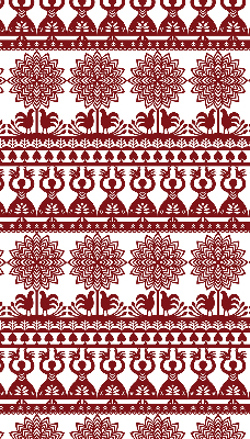 Rolgordijn verduisterend Bruin patroon