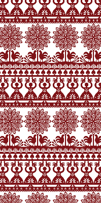 Rolgordijn verduisterend Bruin patroon