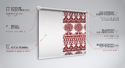 Rolgordijn verduisterend Bruin patroon