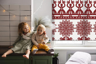 Rolgordijn verduisterend Bruin patroon