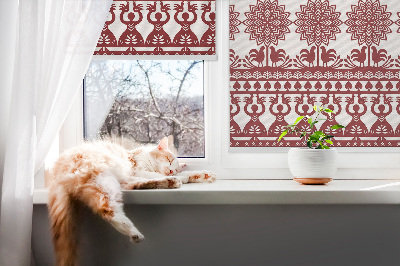 Rolgordijn verduisterend Bruin patroon